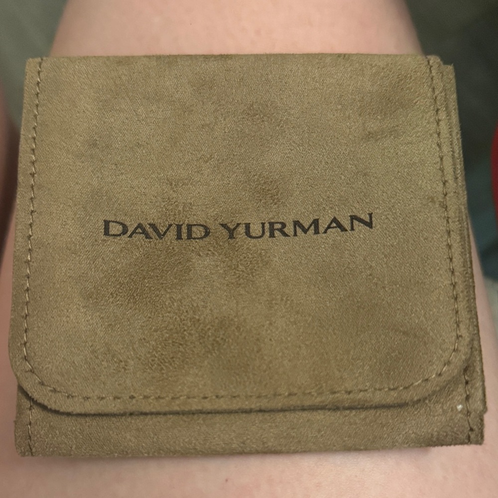Like New, David Yurman Brown Suede Pouch